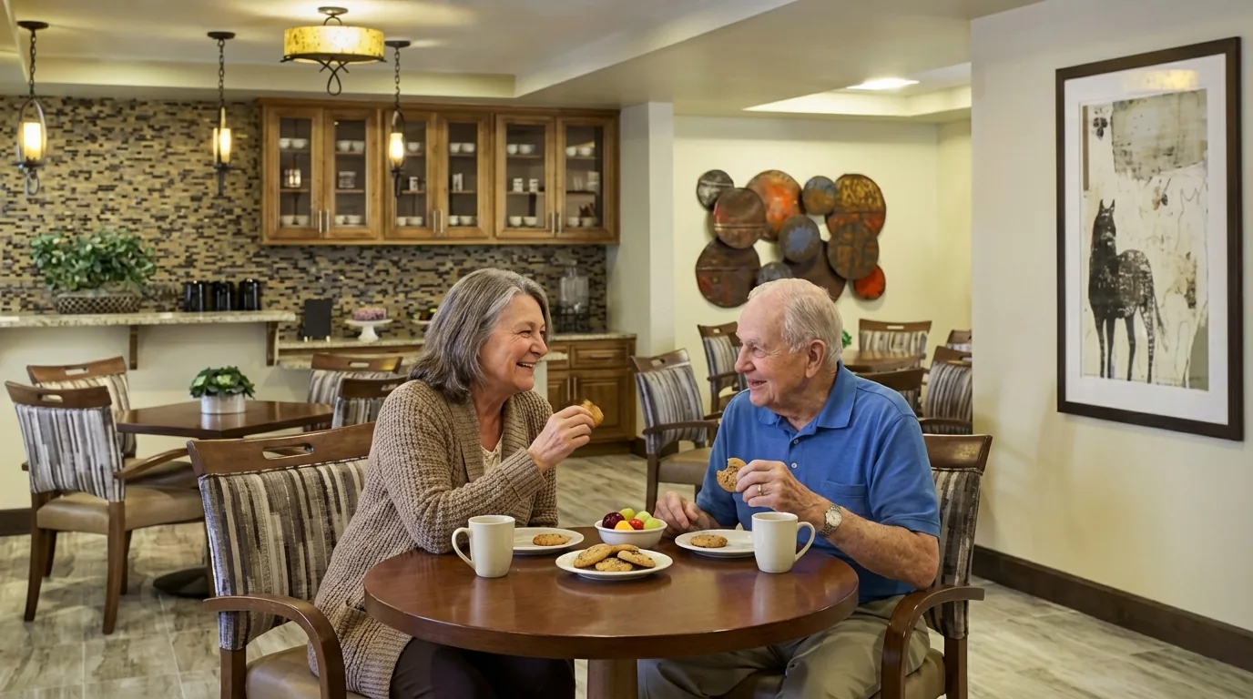 Bistro and community space at Stonebridge Senior